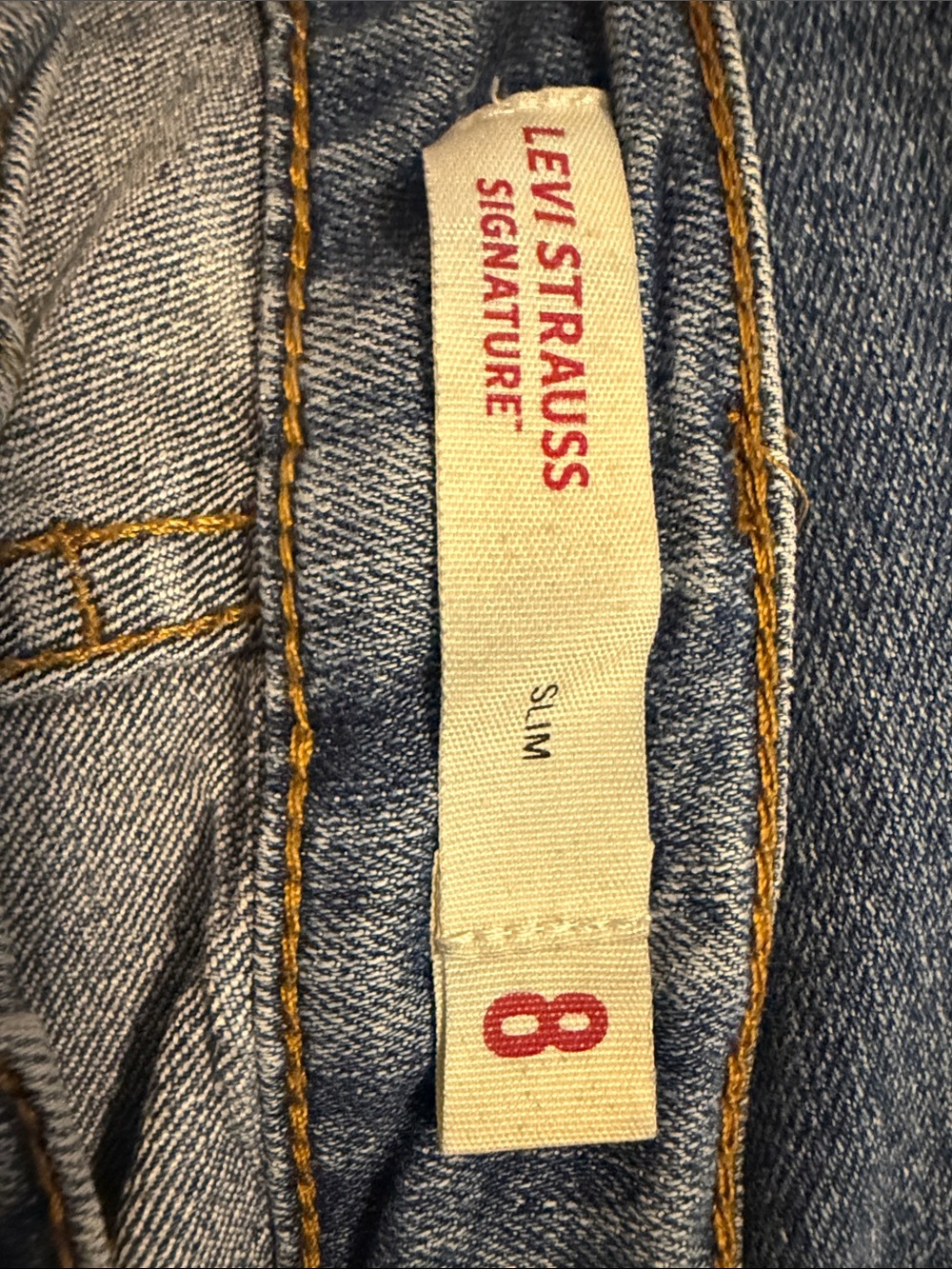 Levi's Signature Slim Boy’s Blue Straight Jeans - Picture 3 of 3
